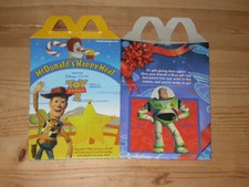vintage 1999 McDonalds Happy Meal BOX TOY STORY 2 Woody Buzz Lightyear