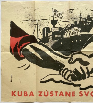 Original Vintage Poster CUBAN MISSILE CRISIS - CONFLICT - ARMY
