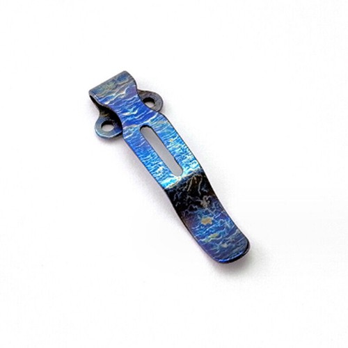 2PC Titanium Deep Carry Back Pocket Clip for Benchmade 535 551 etc Folding Knife - Picture 4 of 6