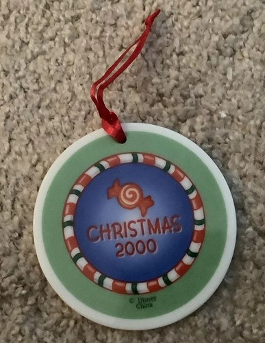 Walt Disney World 2000 Celebrate the Future Ceramic 3” Christmas Ornament - Picture 2 of 3