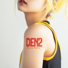 Akita N Temporary Tattoos Set of 2 - Akita Neru Costume Cosplay Vocaloid