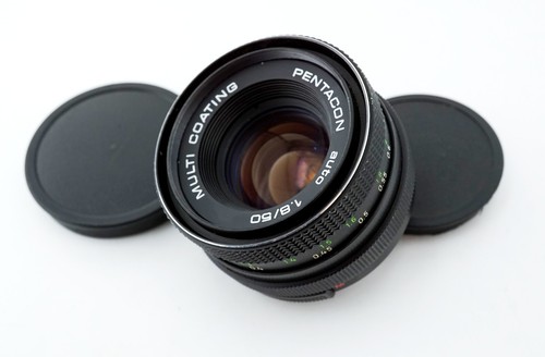 Vintage DDR black MC PENTACON auto 1.8/50mm M42 mount nice portrait lens - Picture 2 of 11