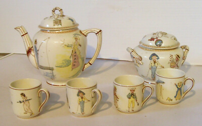 Dinette Ancienne Porcelac 12 Pièces – Faïence Fleurie Années 50/60, Bel état