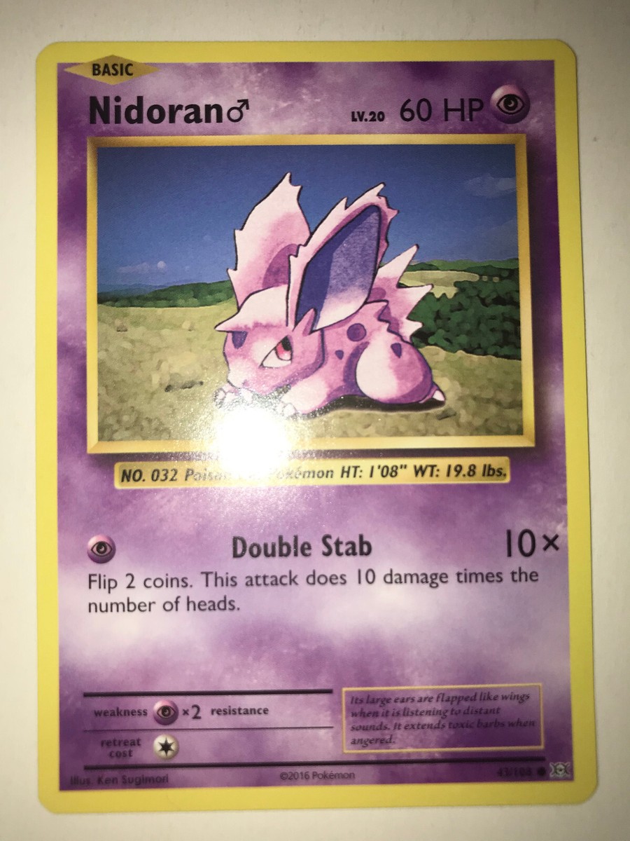 2016 nidoran pokemon card value Amazon.com: Pokemon - Nidoran (Male) (43/114)