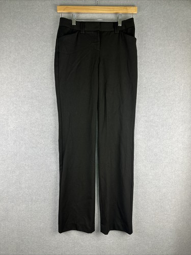 Express Editor Formal Dress Pant Womens 5.5 EU 22 Black Business Flat Front