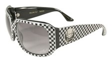 NEW Black Flys x FLY GIRLS Sunglasses DELUXE FLY CHECKERED W/ SMOKE LENS LIMITED