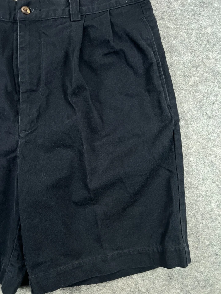 Pantalones Cortos Turnbury Para Hombre 38 Azul Marino Chino Bermudas Sarga Plisado Informal Foto 4 de 4