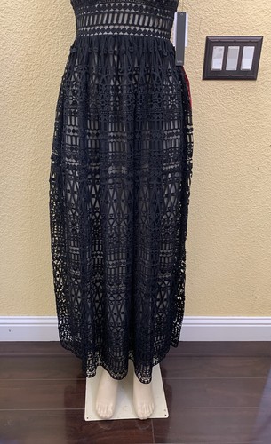 NWT $298 Nicole Miller New York Size 2 Black V-Neck Maxi Dress - Picture 4 of 12