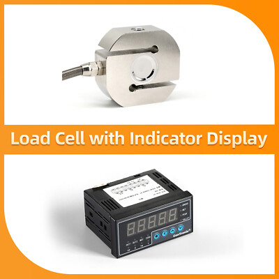 S type Load Cell Sensor with Indicator Display Test Force Weight 0-500KG