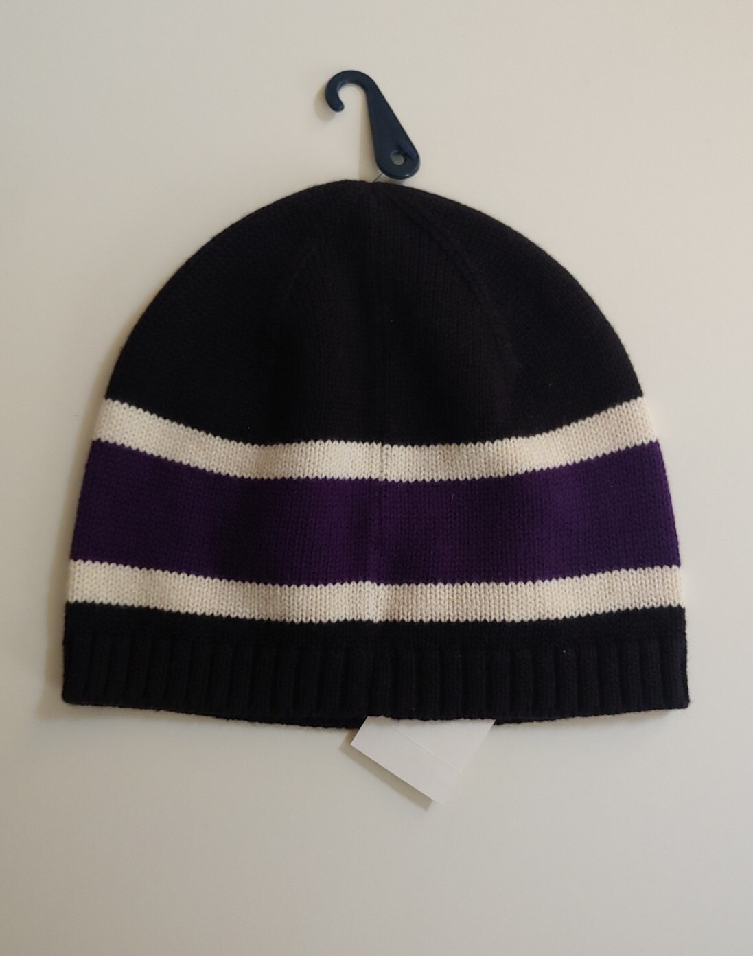 PONY Polo nuova con etichette Ralph Lauren bambini lana mista berretti grandi neri 8 20