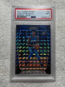 2017-18 Panini Prizm Mosaic Blue Jonathan Isaac PSA 9 RK Color Match #59 POP 5