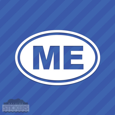 Maine ME Oval Vinyl Decal Sticker | eBay