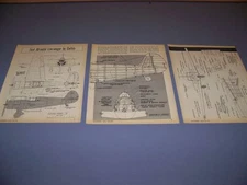 VINTAGE..CURTISS HAWK 75 & PIPER PA-24 COMANCHE..4-VIEWS/SPECS...RARE! (168)