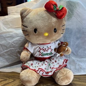 Bonjour de Noël gonflable Hello Kitty en robe en pain d'épice