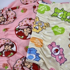 Women  s 2pc Strawberry Shortcake Care Bears Pajama Lounge Shorts Size M