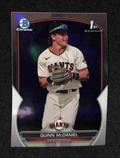 2023 Bowman Draft - Quinn McDaniel Chrome Refractor 1st Bowman #BDC-136 Giants