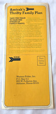 Vintage 1977 Amtrak Thrifty Travel Plan Return Mail Brochure Registration Form