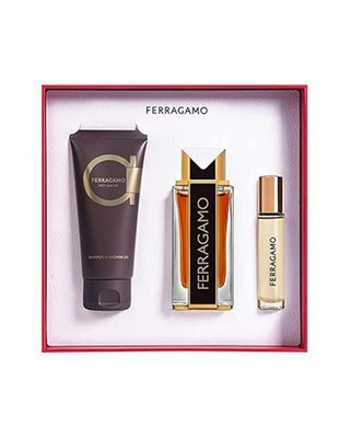 Salvatore Ferragamo Men's Spicy Leather Gift Set Fragrances 8056860213762