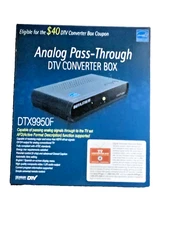 Digital Stream DTX9950F Analog Pass Through DTV Converter Box NEW SEALED