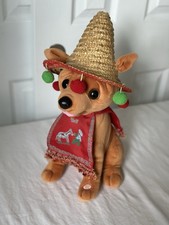 PBC Pancho Chihuahua Feliz Navidad Animated Singing Musical Dog Plush 12" NWT