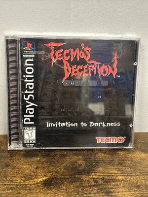 Tecmo's Deception: Invitation to Darkness (PS1) Complete CIB! Tested! Authentic!