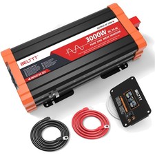 Inverter onda sinusoidale pura 3000W 12V DC a 120V AC per camper, camion, fuori rete, casa...