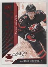 2019 Upper Deck Team Canada Juniors Exclusives /150 MacKenzie Entwistle #137 0e3