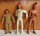 Marx's Johnny West Action Figures, Fighting Eagle, Geronimo, Lone Ranger's Tonto