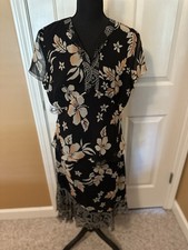 Spenser Jeremy Floral 100% Silk Two Piece dress Size 10