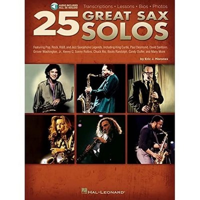 25 Great Sax Solos Bk Transcriptions Lessons Bios Photos Audio Online
