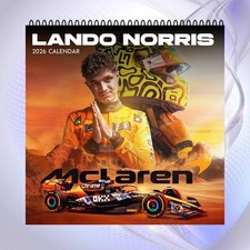Lando Norris 2026 Calendar, McLaren F1 Racing Wall Calendar,Formula One Fan Gift