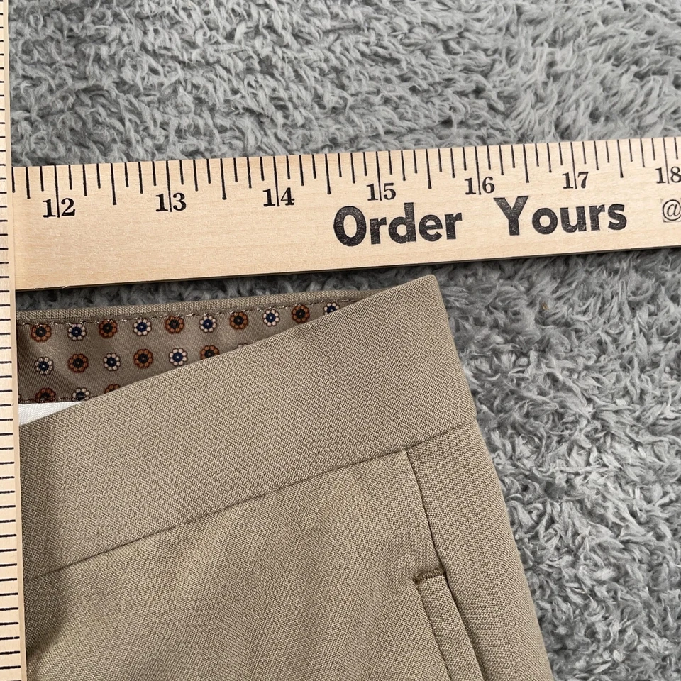 Pantalones de vestir Lauren Ralph Lauren para hombre 33x32 caqui frente plano pantalones elásticos Foto 4 de 4