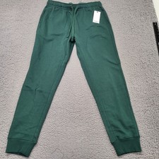 NWT Goodfellow  Co Fleece Jogger Pants Men's Size M Green Ultra Soft Tapered