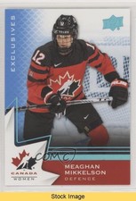 2020 Upper Deck Team Canada Juniors Women's WC Blue Meaghan Mikkelson READ o1h
