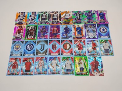Restposten 31x Parallel/Blue Crystal Fußballkarten, Match Attax, Adrenalyn XL