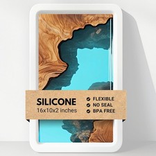 Large Rectangular Resin Table Silicone Mold - Premium Quality, No Seal Required