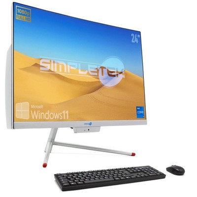Aio All In One I7 24'' Full HD Win11 Ram 16gb Ssd 2tb PC Curved Fixed Computer_