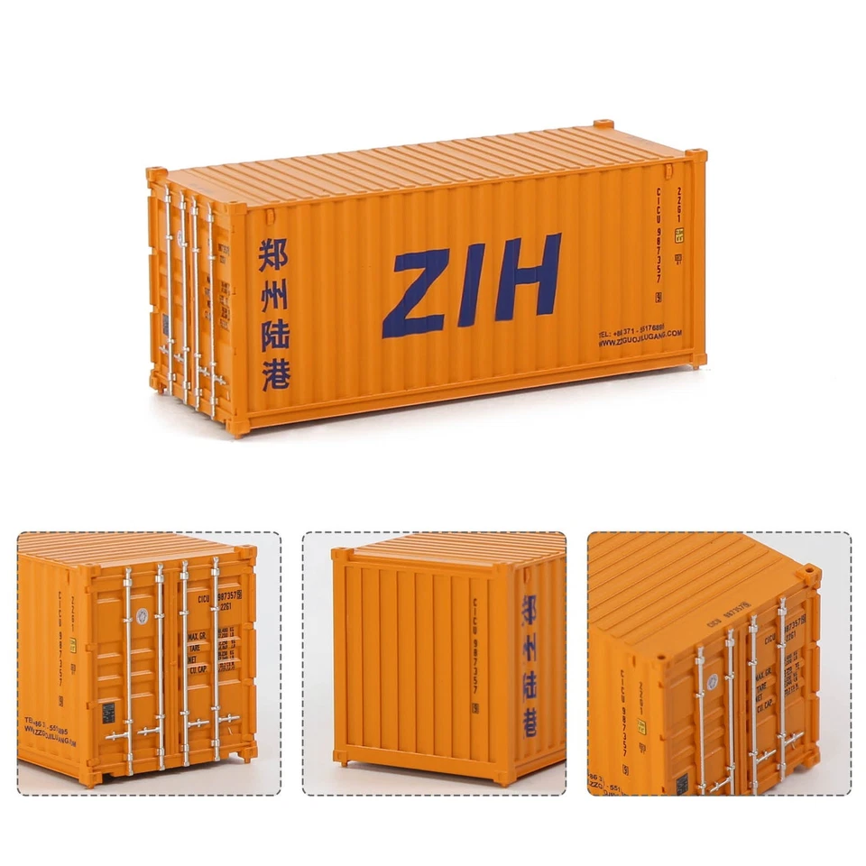 Evemodel HO Scale 1:87 20ft Shipping Container 20' Cargo Box (pack of 3) C8726 - Image 4 of 4