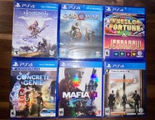 New - Sealed PS4 Game Lot - God Of War, Mafia III, Horizon Zero Dawn, Concrete G