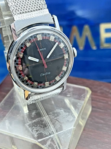 Vintage 1971 Timex Roulette Dial Electric Watch 100% NOS Parts
