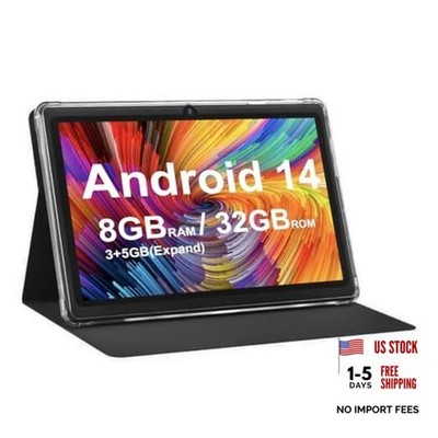 Android 14.0 Tablet 7'', RAM 8GB(3+5Expand)+32GB ROM Tablets, Dual Black