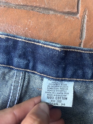 Vintage Y2K Impaq Baggy Carpenter Jeans Men’s 38x34 Grunge Skater Hip-Hop - Picture 3 of 9