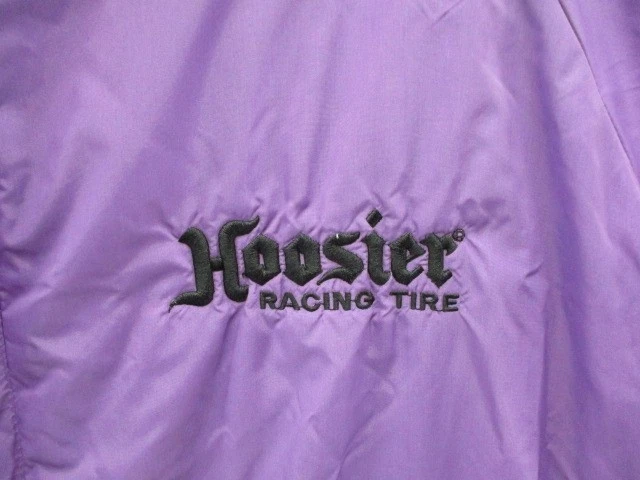 Винтажная куртка Hoosier Racing Team Great Lakes Средний Фиолетовый Атласный Bomber Racing - Изображение 4 из 4