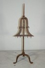 A GREAT 18TH C WROUGHT IRON ADJUSTABLE BIRD OR MEAT ROASTER IN OLD SURFACE — photo 1