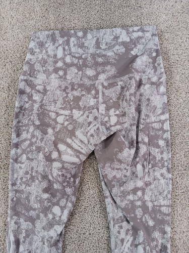 Lululemon Womens 8 Pants Wunder Under High-Rise Crop Scalloped Gray - Picture 9 of 10