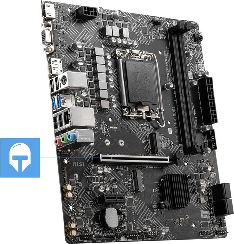 MSI PRO H610M-G DDR4 Motherboard, Micro-ATX - Supports Intel 12th Gen Core Proce - Picture 6 of 7