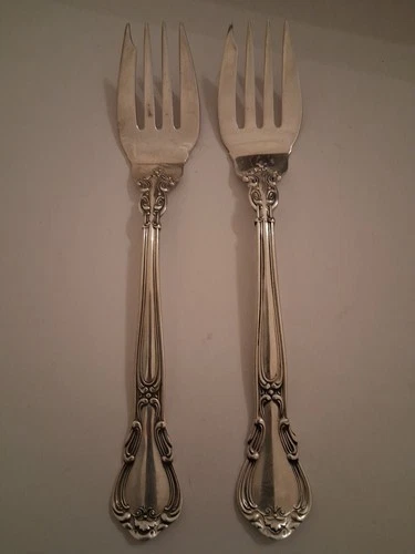 2 Gorham Chantilly Sterling Silver Salad Forks