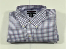 Kirkland Signature Traditional Fit Dress Shirt, Purple, Men’s Large 17 36/37 NEW
