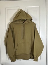 Aritzia TNA Sweatfleece Cozy Fleece Boyfriend Fit Size XS Olive Green FLAW