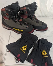 Vasque Radiator Mountaineering Boots Style 7500 BOA System Men’s Size 9 W/ Gator